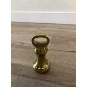 Antique Brass 2lbs Grocers Weight Marked On Base Rare
